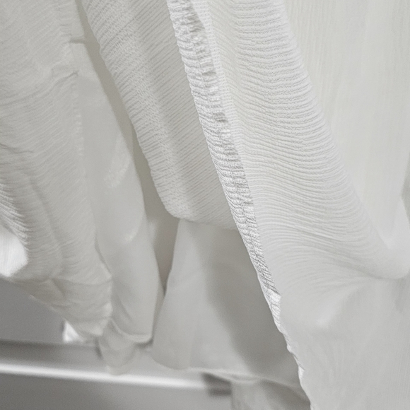 SHEIN plus size  White off the shoulder dress full bell sleeve 4x Boho - Picture 4 of 6